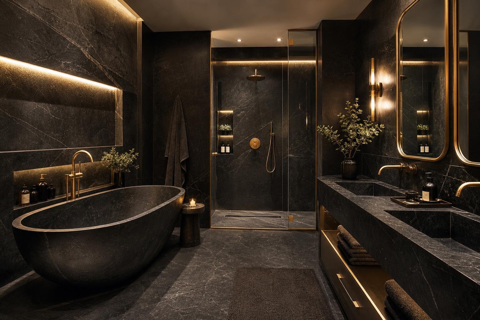 baño obsidiana