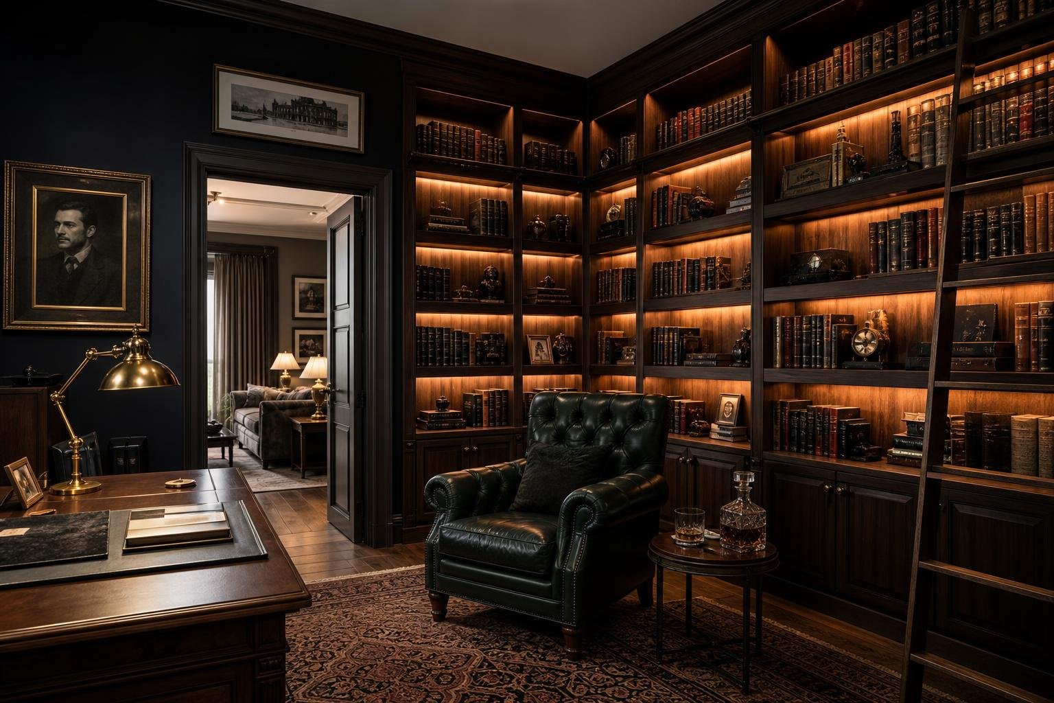 biblioteca caoba